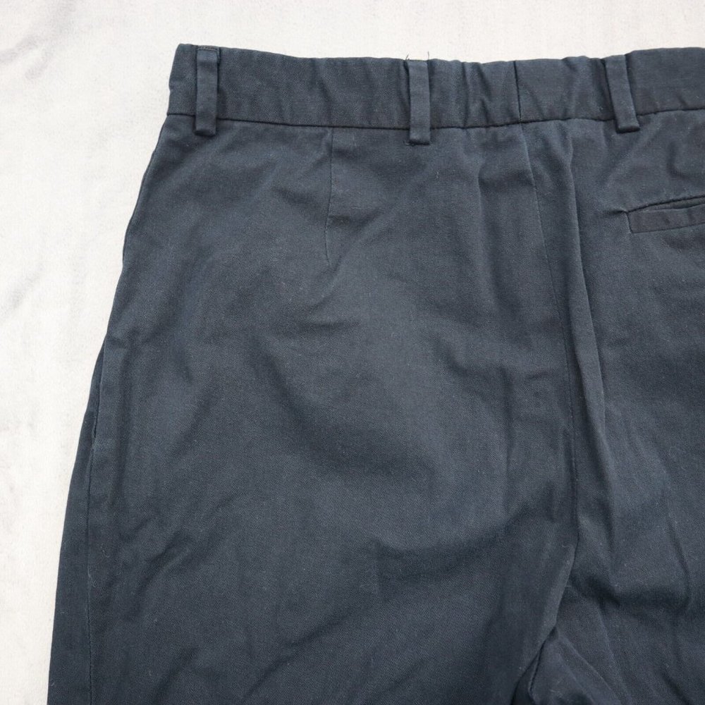 Peserico Pants Women Large Navy Blue Casual Lightweight Wide Leg EU 42 Chino - Picture 13 of 15